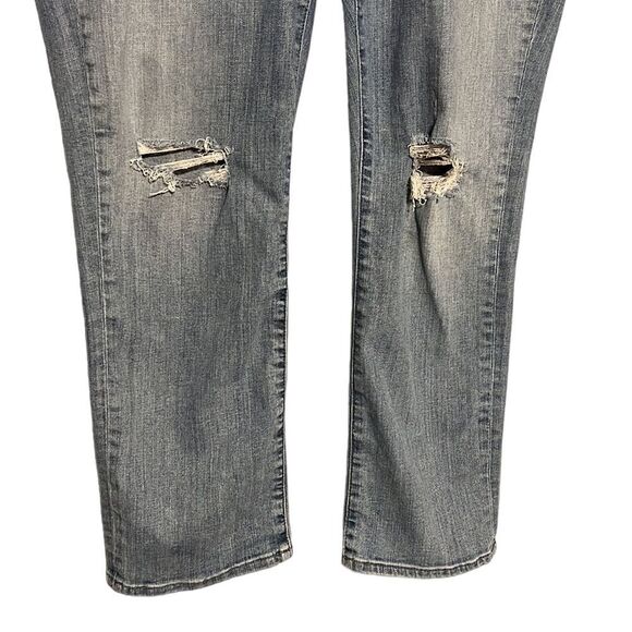 Lucky Brand Jeans Woman’s Size 20W Emma Straight Medium Wash Distressed Stretch - Picture 3 of 11